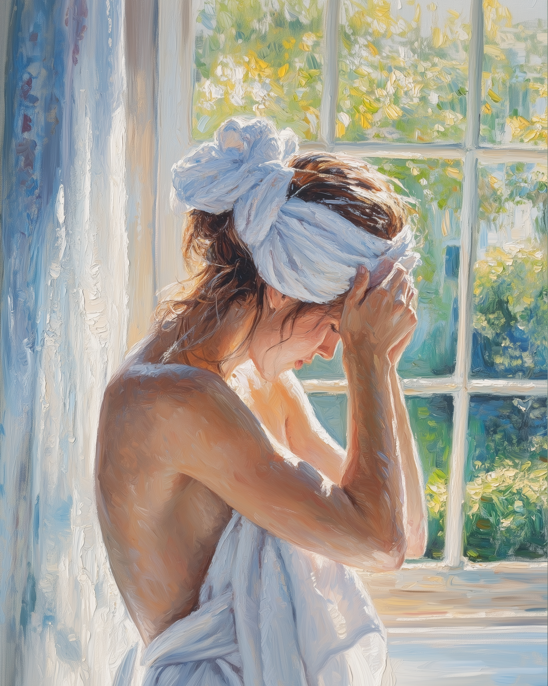 Dreamy Dawn - Woman Framed Wall Art for Living Room, Bedroom or Office