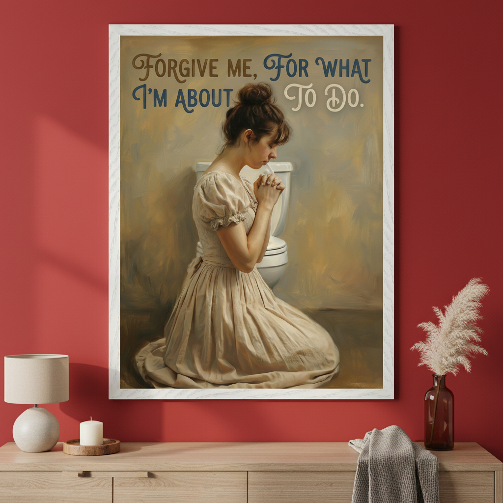 Moment of Truth - Woman Framed Wall Art for Living Room, Bedroom or Office