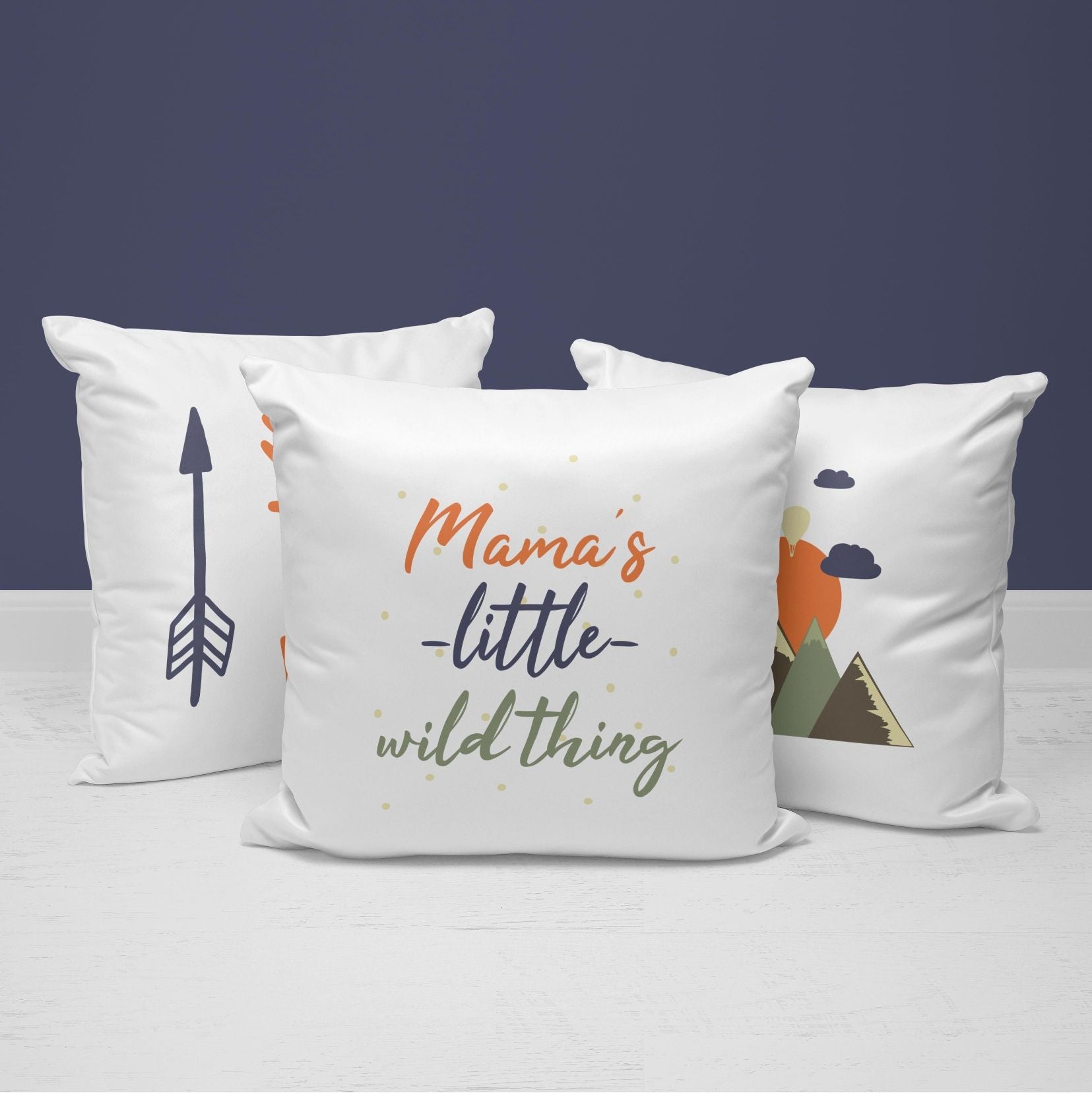 Adventure Throw Pillows | Set of 3 | Collection: Little Adventurer | For Nurseries & Kid's Rooms