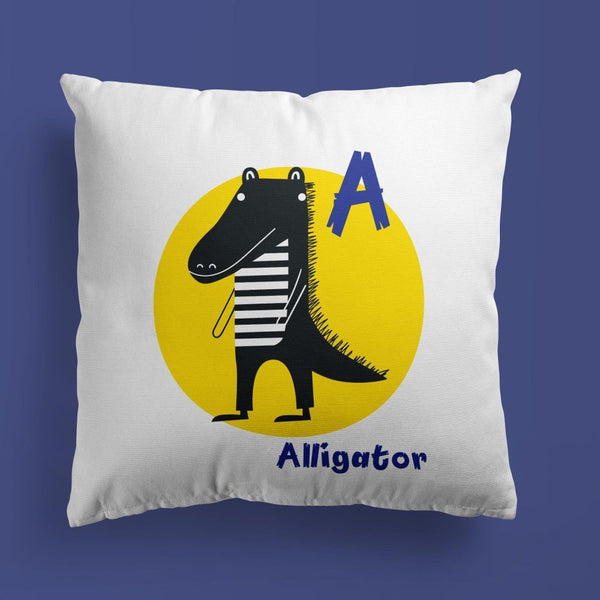 Animals Throw Pillows | Set of 3 | Collection: Animal Letters | For Nurseries & Kid's Rooms