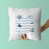 Nautical Throw Pillows | Set of 3 | Collection: Ride the Waves | For Nurseries & Kid's Rooms