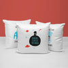 Reading Throw Pillows | Set of 3 | Collection: Little Bookworm | For Nurseries & Kid's Rooms