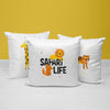 Safari Throw Pillows | Set of 3 | Safari Life | For Nurseries & Kid's Rooms