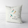 Personalized Airplane Throw Pillows | Set of 2 | Collection: Snuggly Landing | For Nurseries & Kid's Rooms