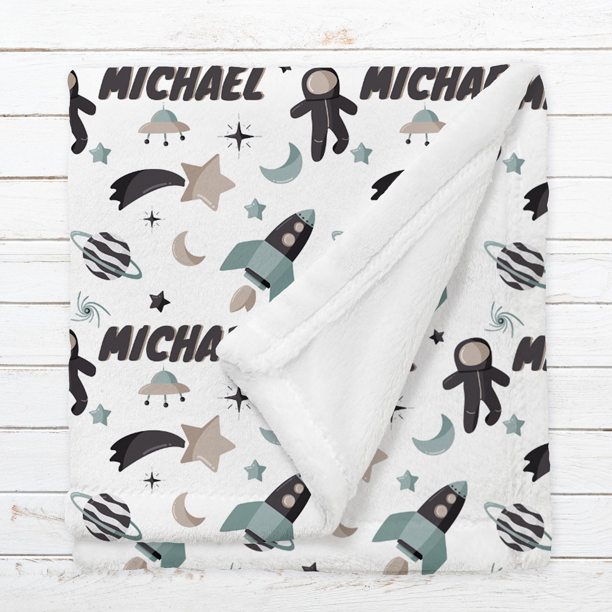 Space baby blanket hot sale