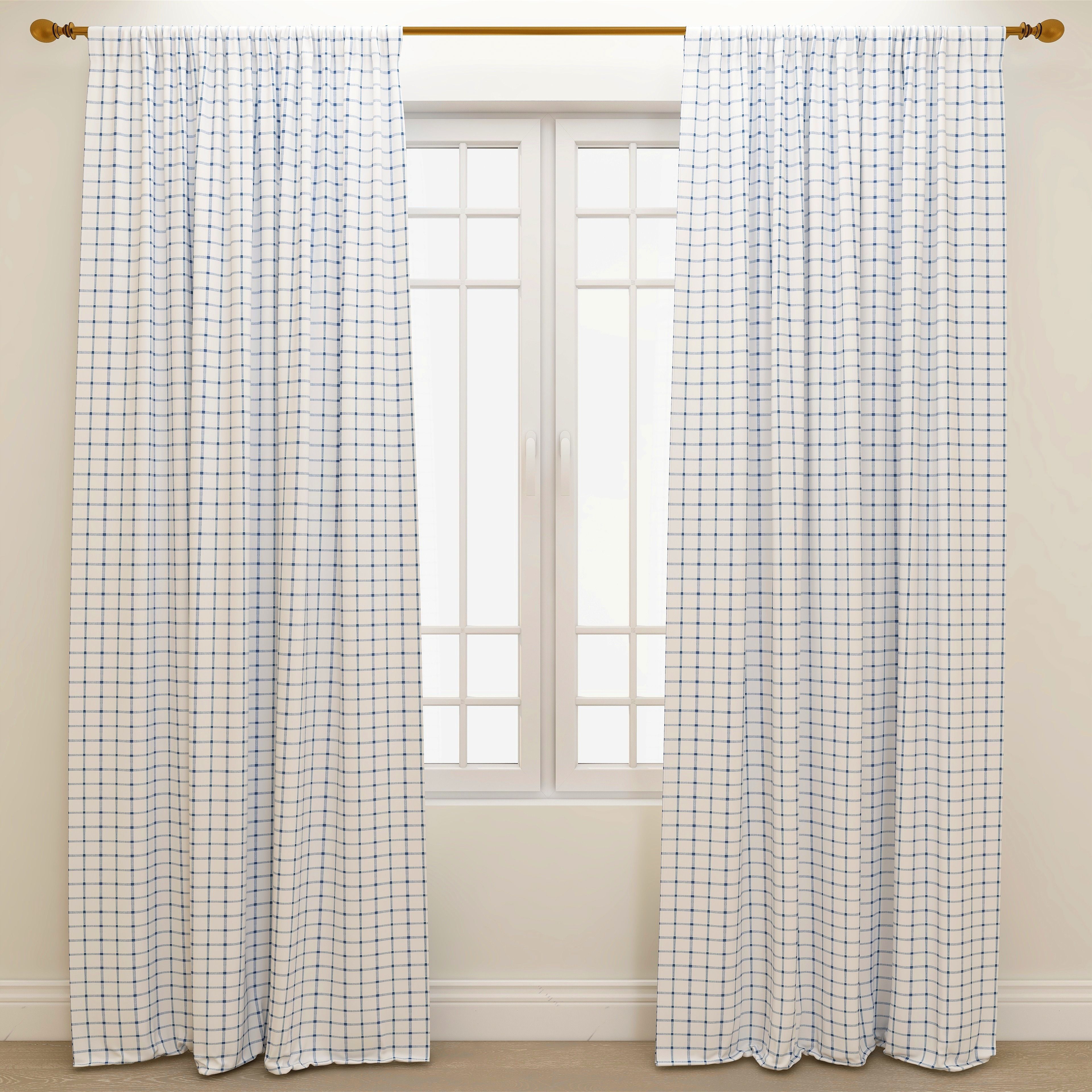 Aaron Italian Denim Slub Kids Curtains