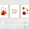 Adventure Wall Art | Set of 3 | Collection: Adventure Awaits | For Nurseries & Kid's Rooms