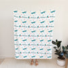 Personalized Airplane Blanket for Babies, Toddlers and Kids - Snuggly Landing