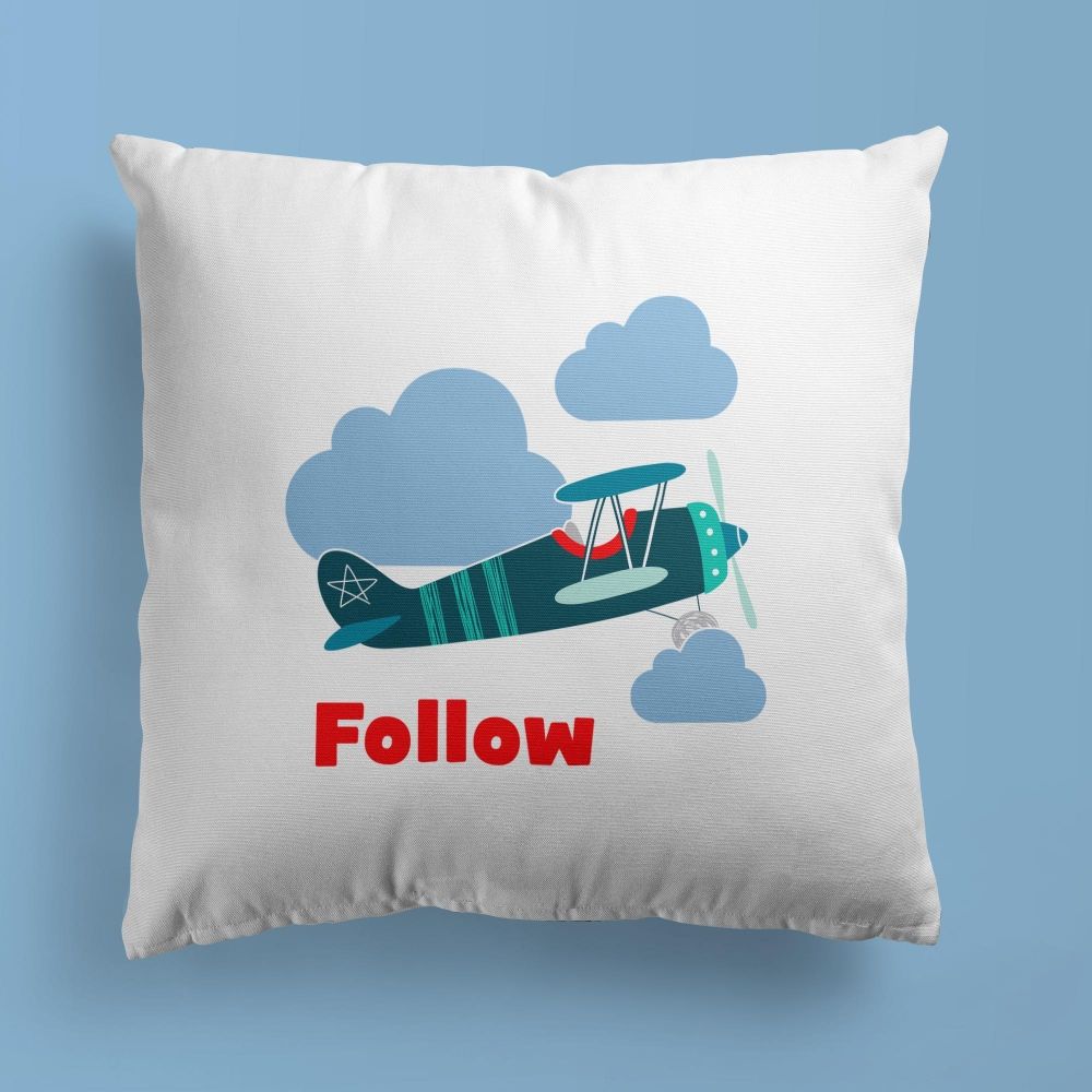 Airplane Throw Pillows | Set of 3 | Collection: Snuggly Landing | For Nurseries & Kid's Rooms