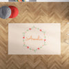 Personalized Flower Area Rug for Nurseries and Kid's Rooms - Rosy Buds