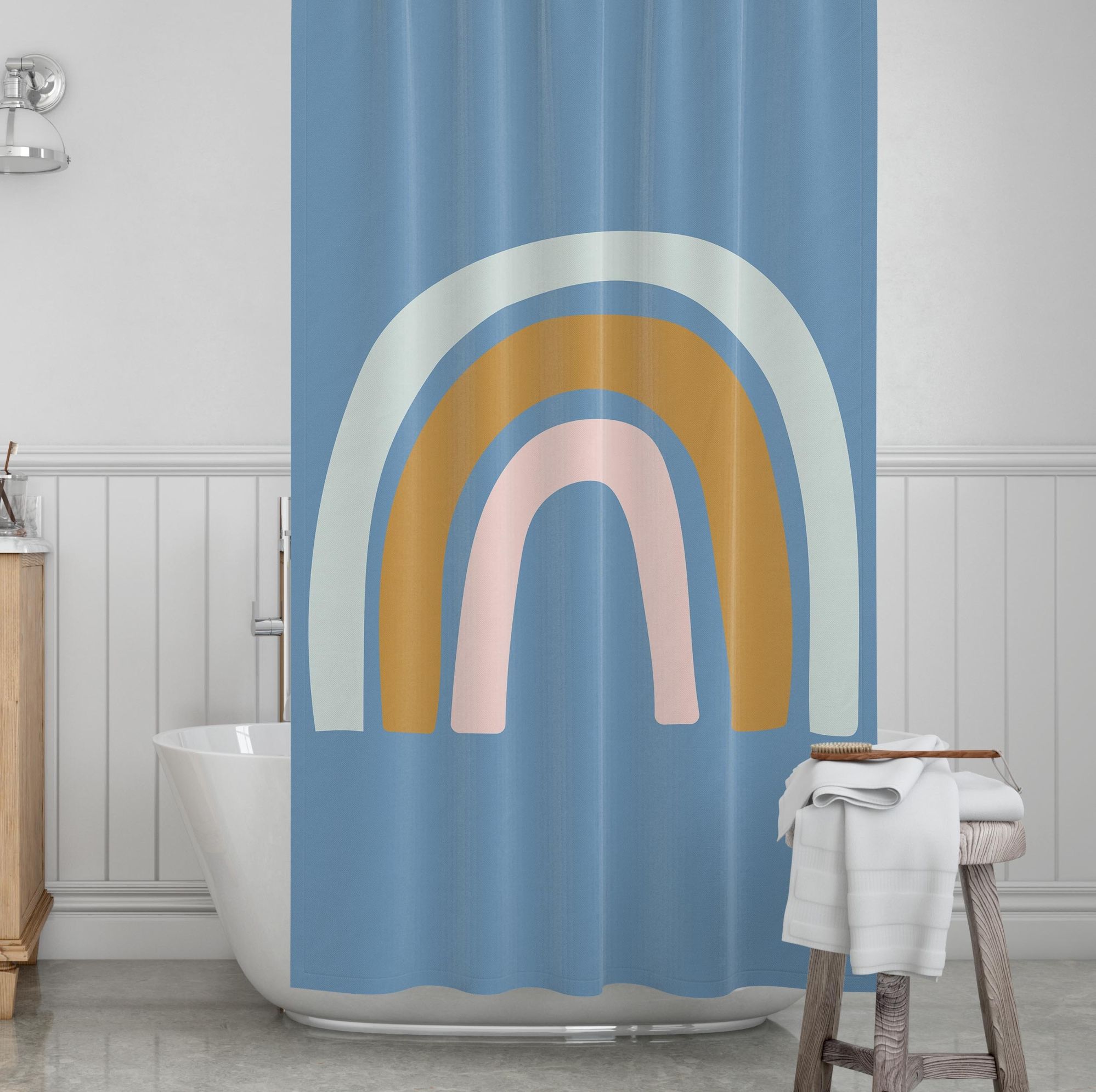 Rainbow Kids' Shower Curtains - Art In The Sky