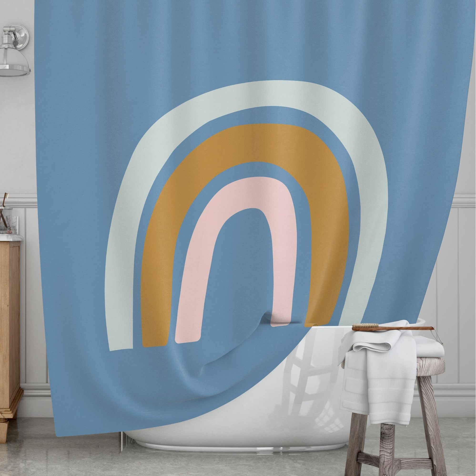 Rainbow Kids' Shower Curtains - Art In The Sky