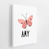 Personalized Butterfly Wall Art  | Set of 2 | Collection: Field of Beauty | For Nurseries & Kid's Rooms