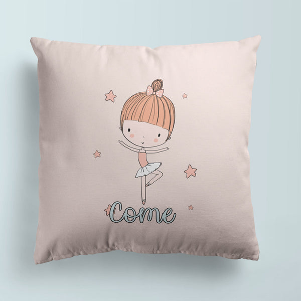 Ballerina Throw Pillows | Set of 3 | Collection: After the Dance | For Nurseries & Kid's Rooms