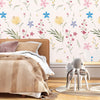 Peel and Stick or Traditional Wallpaper - Beaming Floras