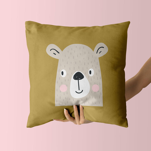 Bear Throw Pillows | Set of 3 | Bear Necessities | For Nurseries & Kid's Rooms