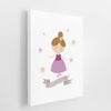Princess Wall Art for Nurseries & Kid's Rooms - Beauty and Grace