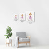 Princess Wall Art for Nurseries & Kid's Rooms - Beauty and Grace
