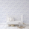 Peel & Stick Wallpaper for Kids & Nursery Rooms - Blue Blossoms