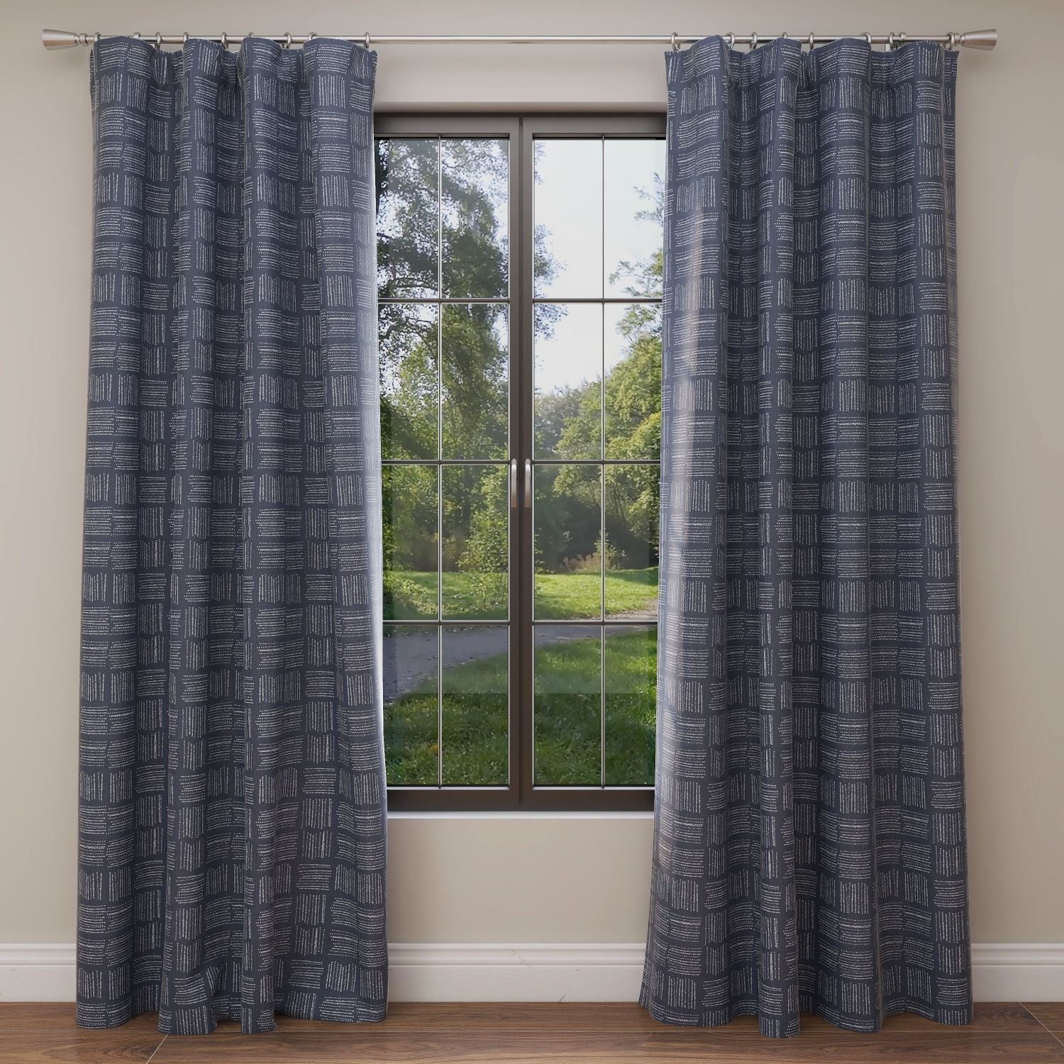 Brave Italian Denim Slub Kids Curtains