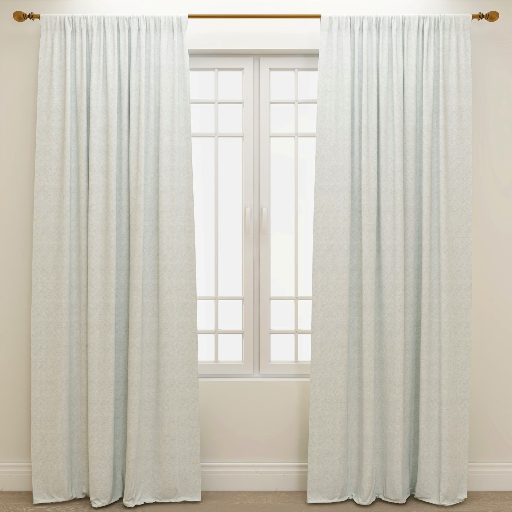 Brooks Silver Luxe Kids Curtains