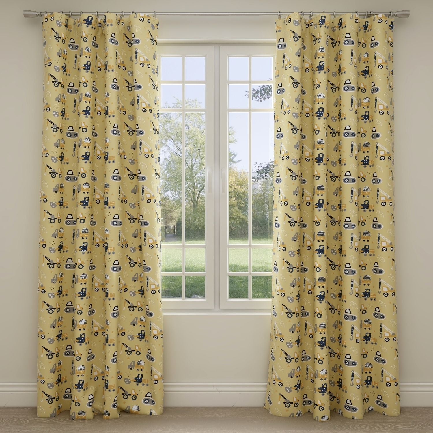 Constructions Kids & Nursery Blackout Curtains - Build It Up