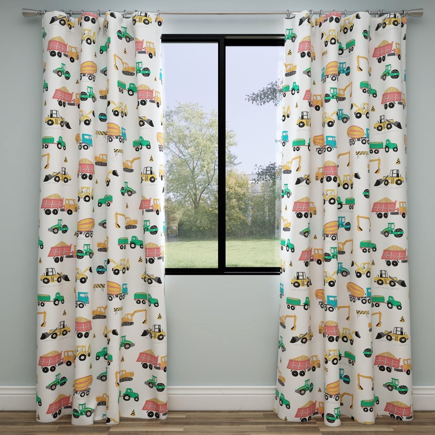 Constructions Kids & Nursery Blackout Curtains - Build Your Dreams