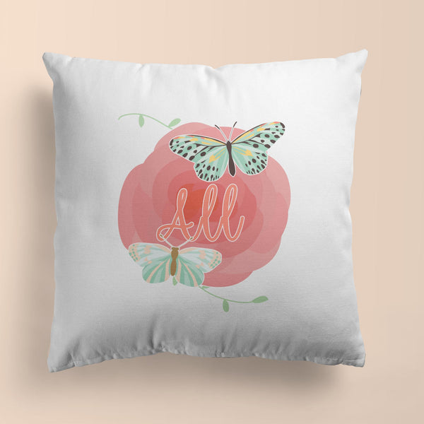 Butterfly Throw Pillows | Set of 3 | Collection: Field of Beauty | For Nurseries & Kid's Rooms