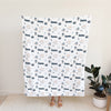 Personalized Elephant Blanket for Babies, Toddlers and Kids - Trunks and Kisses