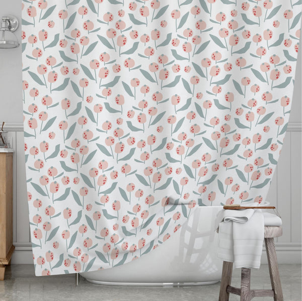 Floral Kids' Shower Curtains - Flower Bed