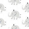 Elephant Kids & Nursery Blackout Curtains - Gentle Elephants