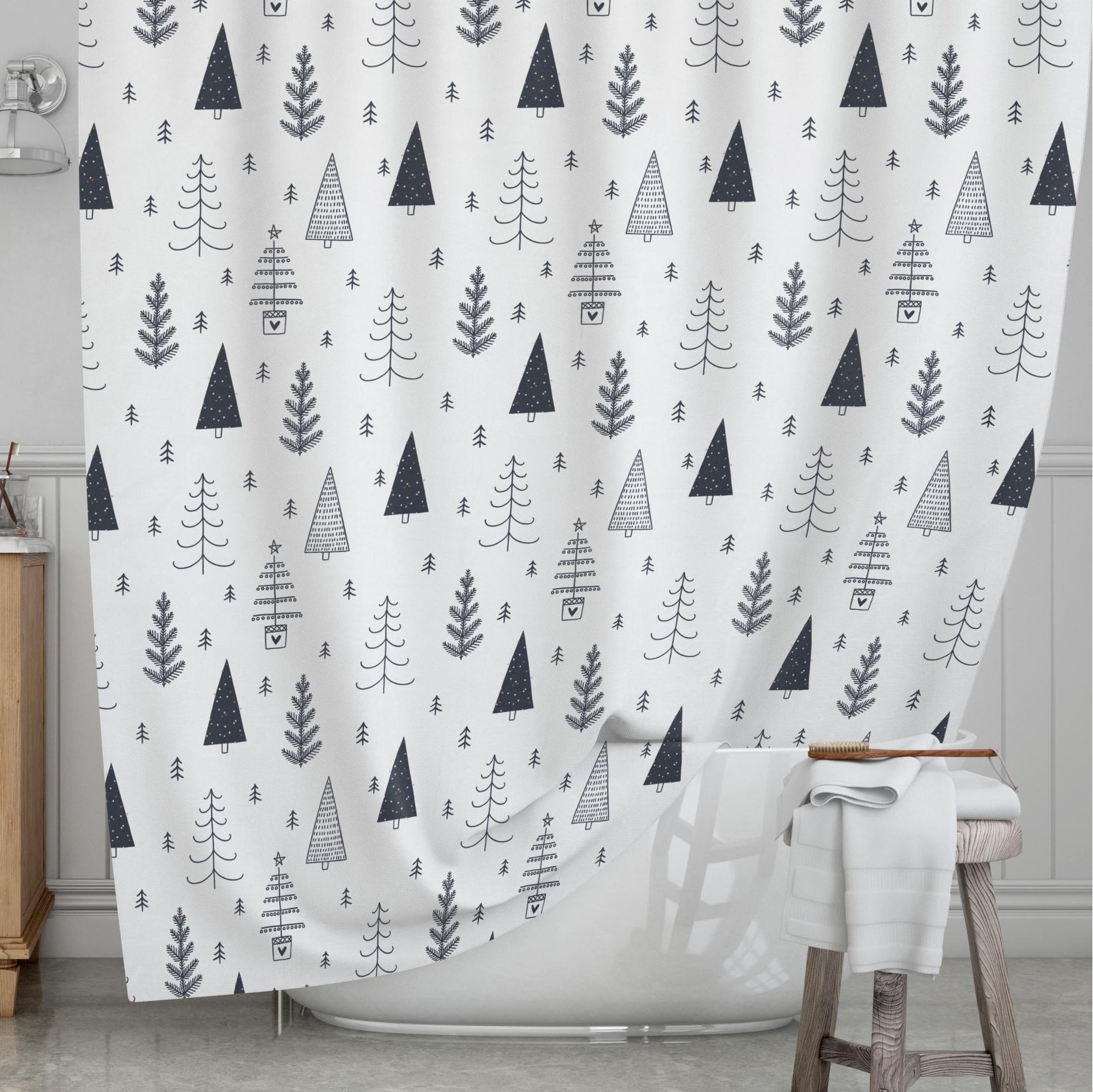 Kids' Shower Curtains - Christmas Nights