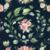 Floral Kids & Nursery Blackout Curtains - Midnight Roses