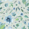 Floral Kids & Nursery Blackout Curtains - Blue Poppies