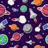 Space Kids & Nursery Blackout Curtains - Satellite Image