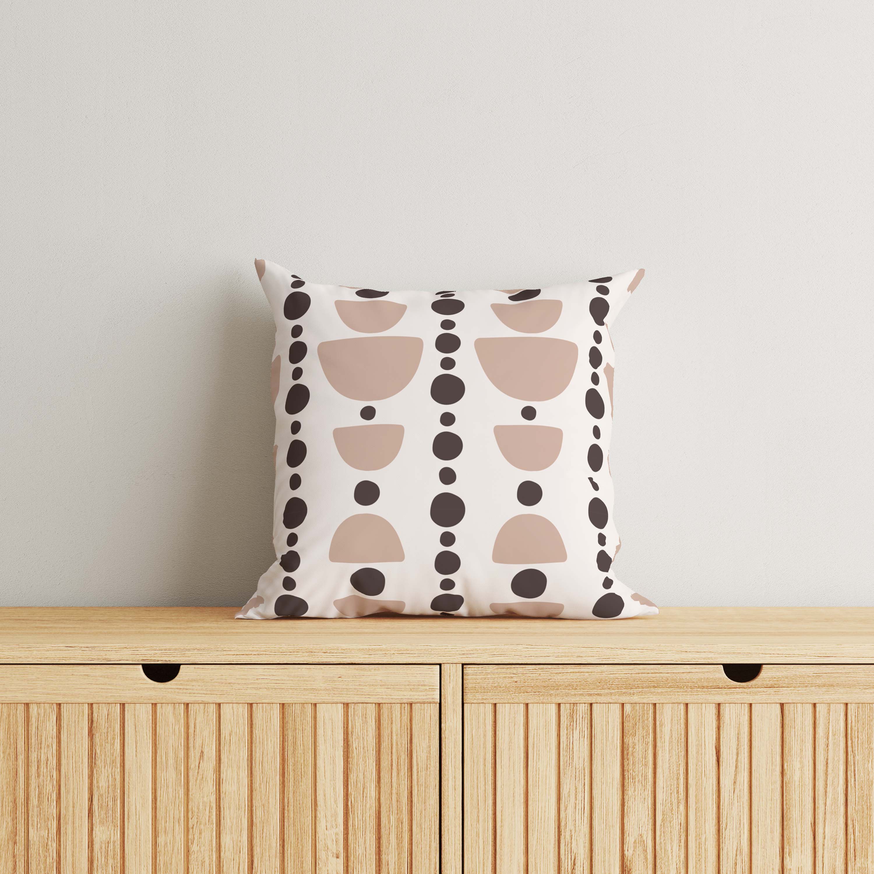 Kids & Nursery Throw Pillow - Earthy Semicircles