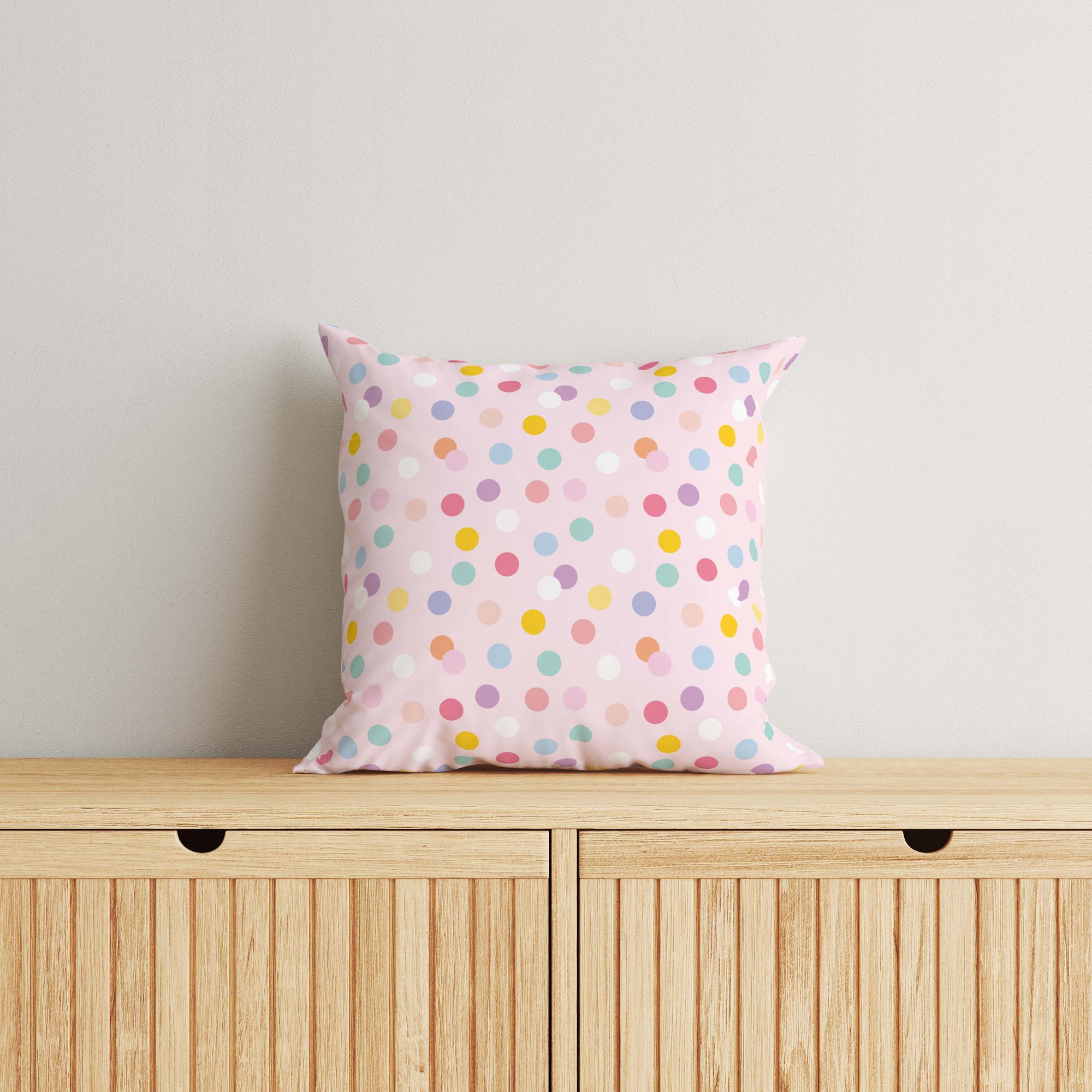 Kids & Nursery Throw Pillow - Kaleidoscopic Dots