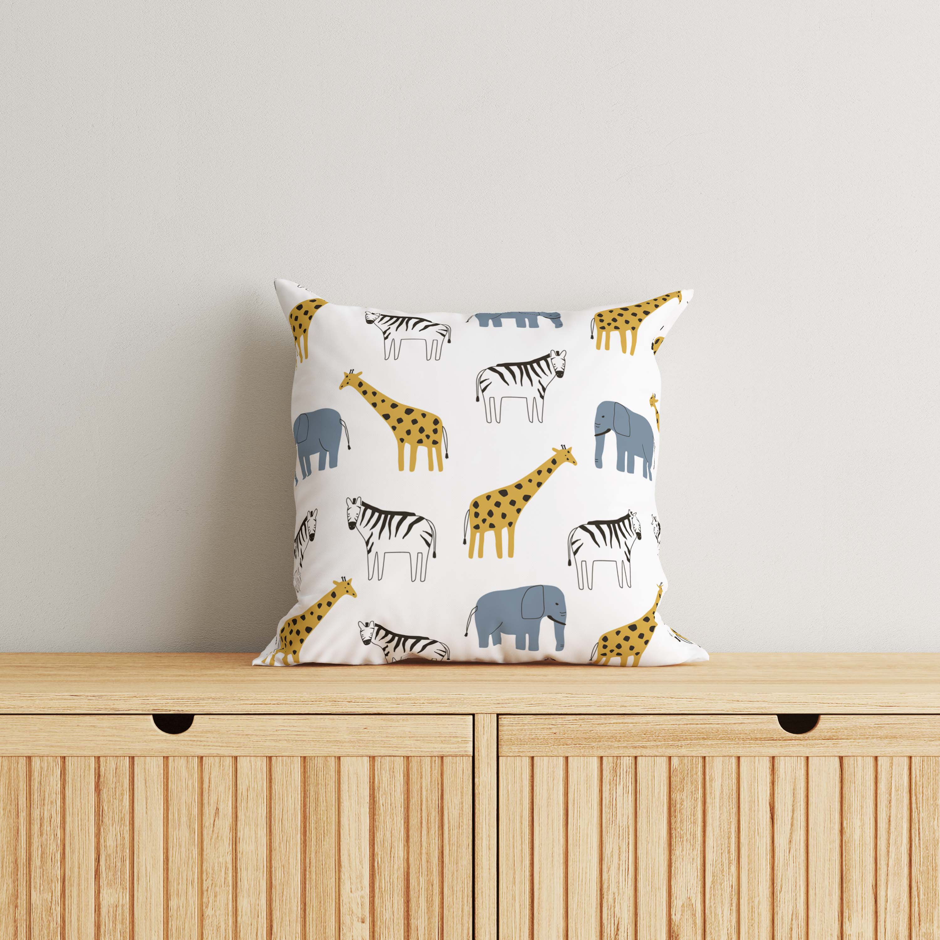 Animals Kids & Nursery Throw Pillow - Safari Expedition