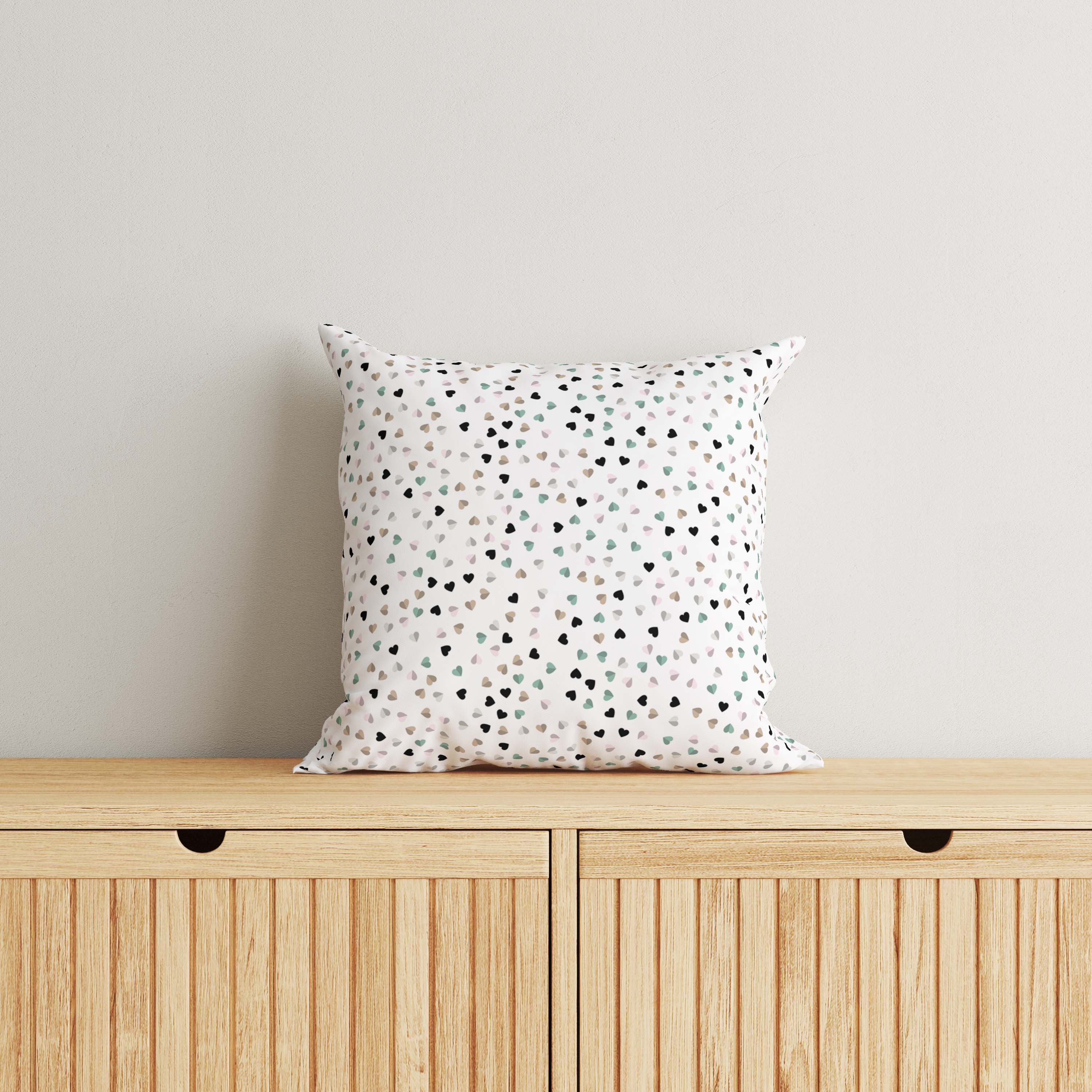 Hearts Kids & Nursery Throw Pillow - Origami Hearts