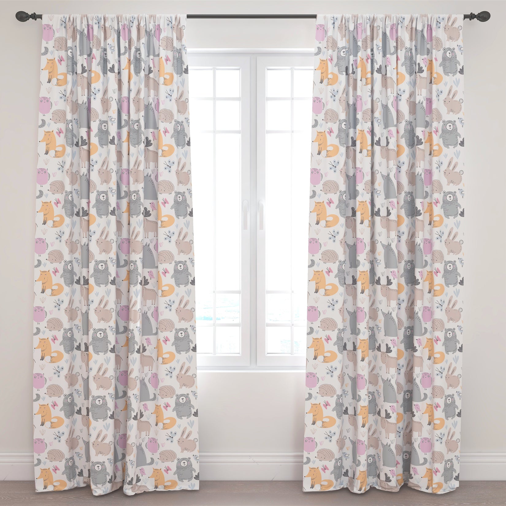 Animals Kids & Nursery Blackout Curtains - Animal Playmates