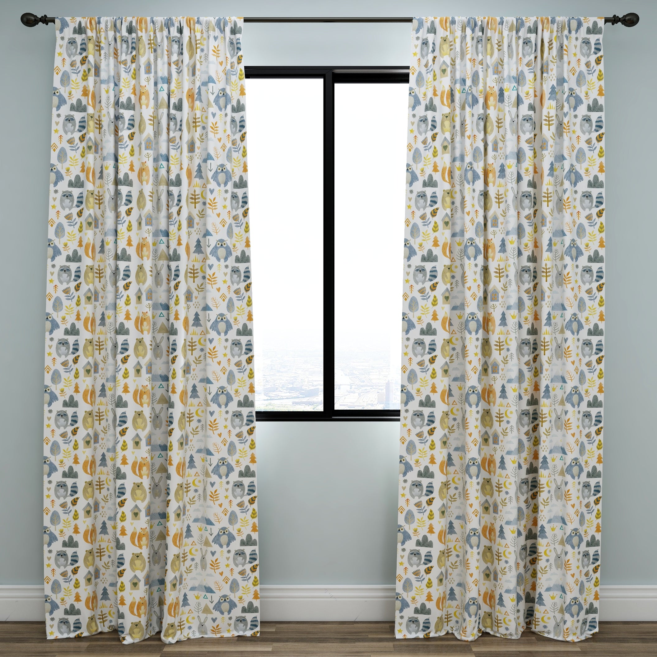 Animals Kids & Nursery Blackout Curtains - Sleepy Eyes