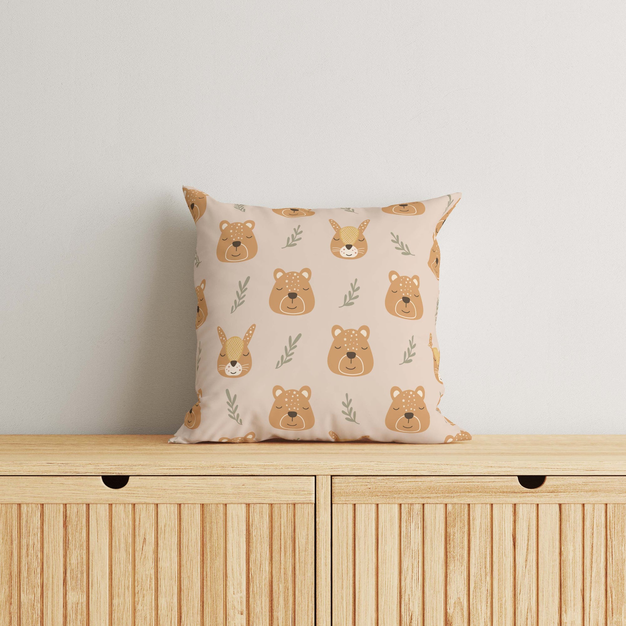 Animals Kids & Nursery Throw Pillow - Slumber Groove