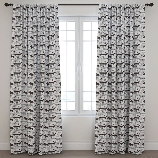 Dogs Kids & Nursery Blackout Curtains - PAWssionate Hounds