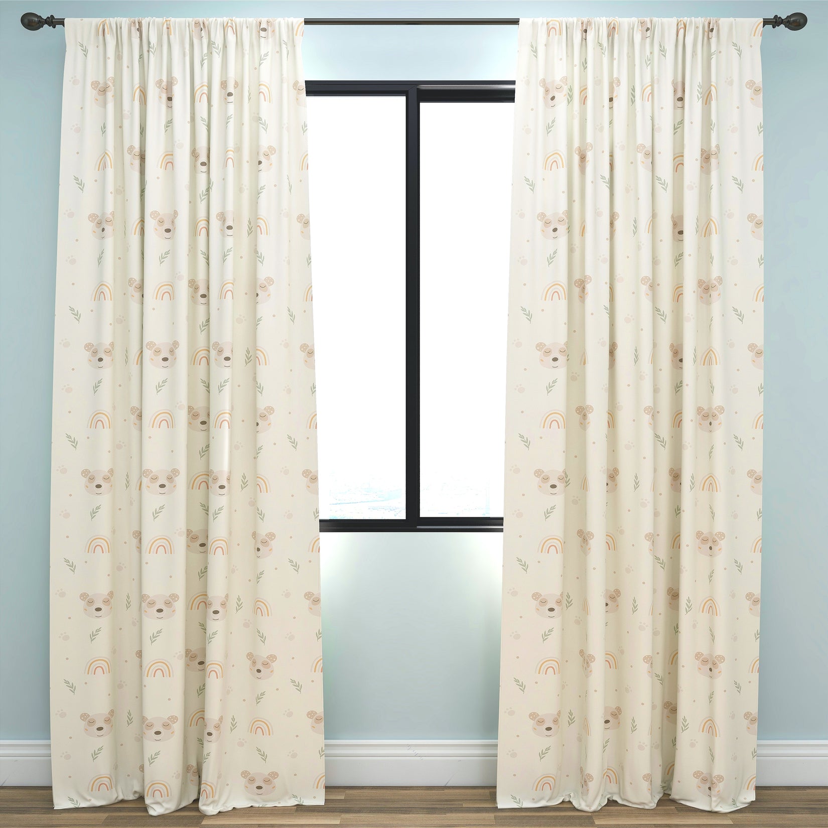 Bear Kids & Nursery Blackout Curtains - Feeling Zen