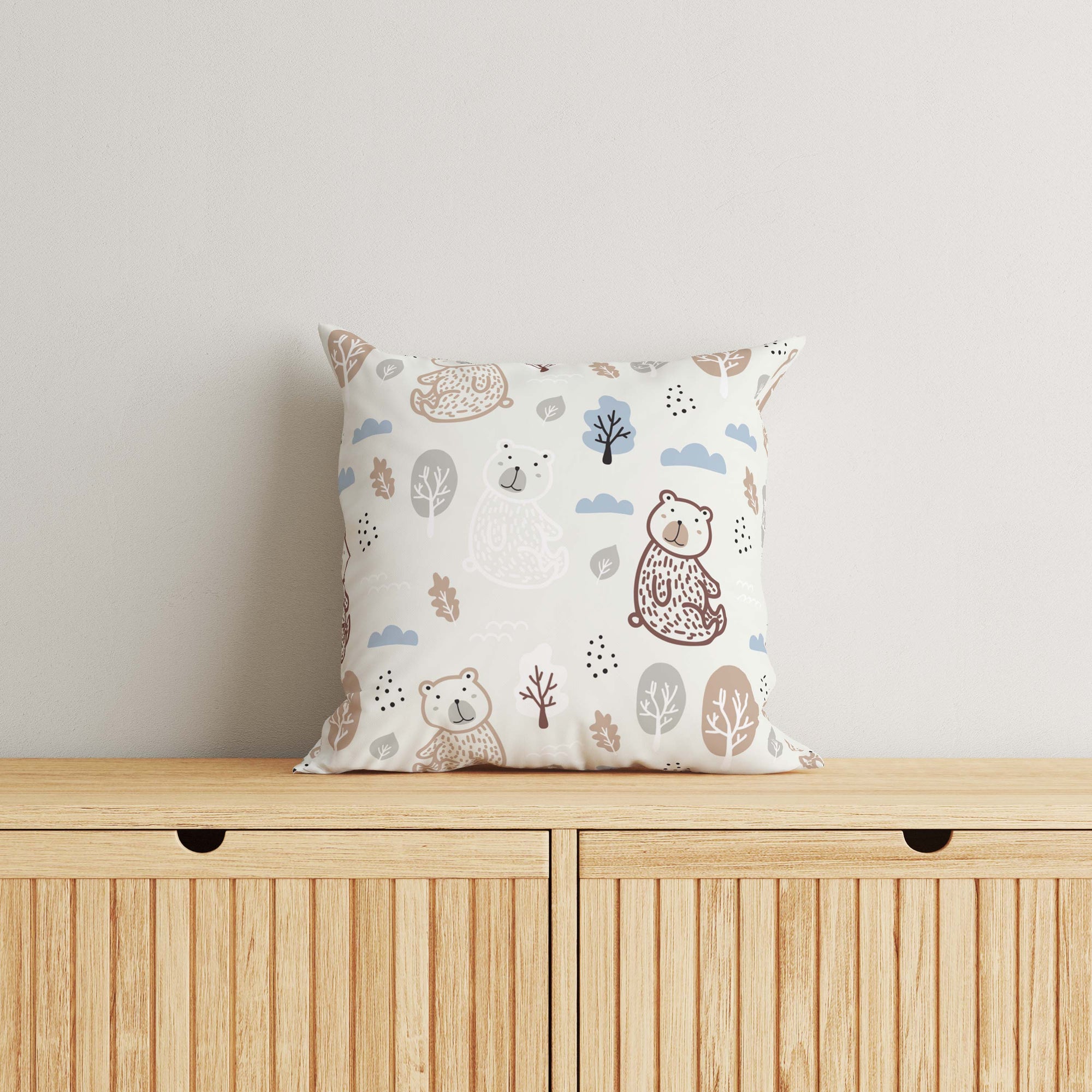 Bear Kids & Nursery Throw Pillow - Bear Sanctuary