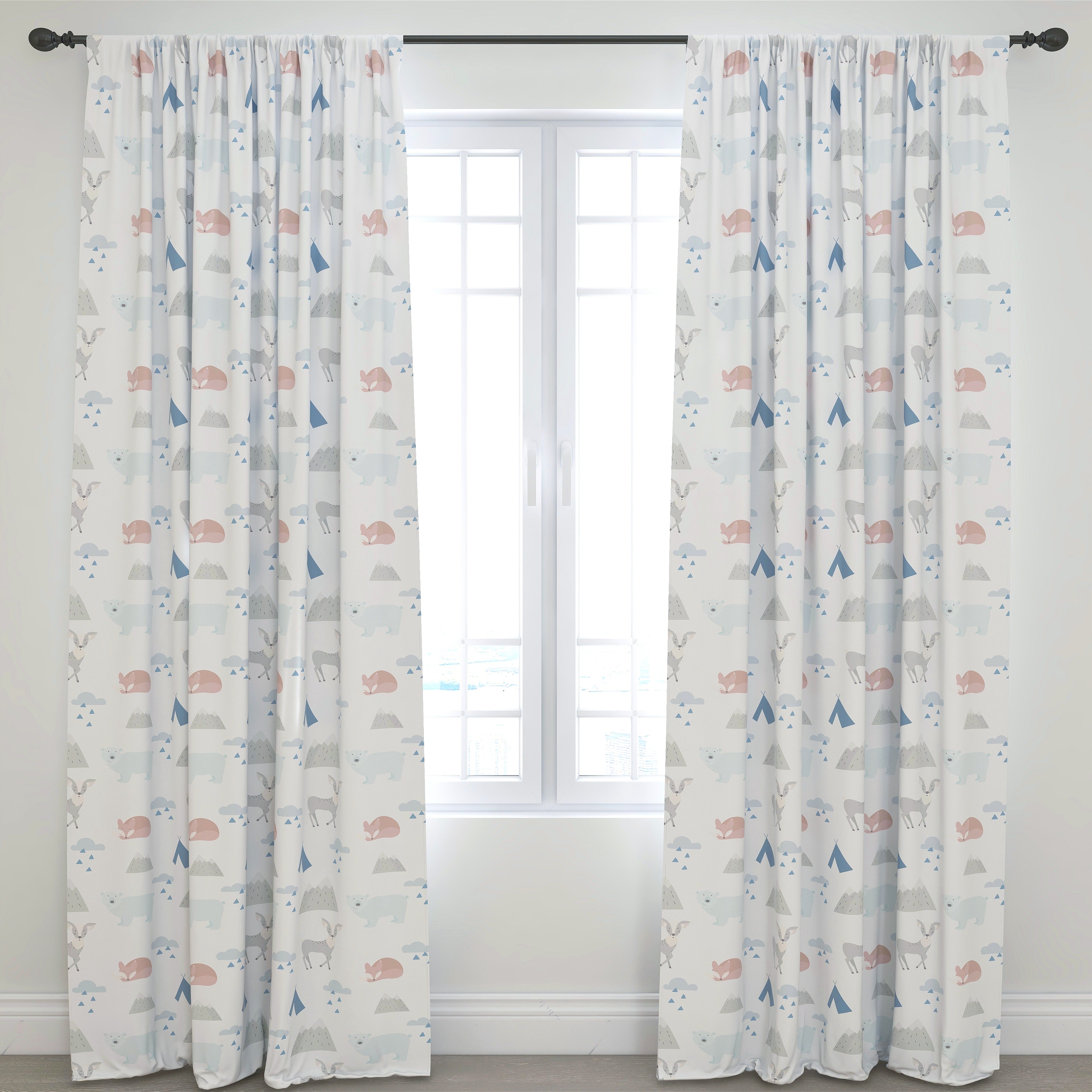 Animals Kids & Nursery Blackout Curtains - Animal Camp