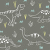Dinosaur Kids & Nursery Blackout Curtains - Dino Scribbles