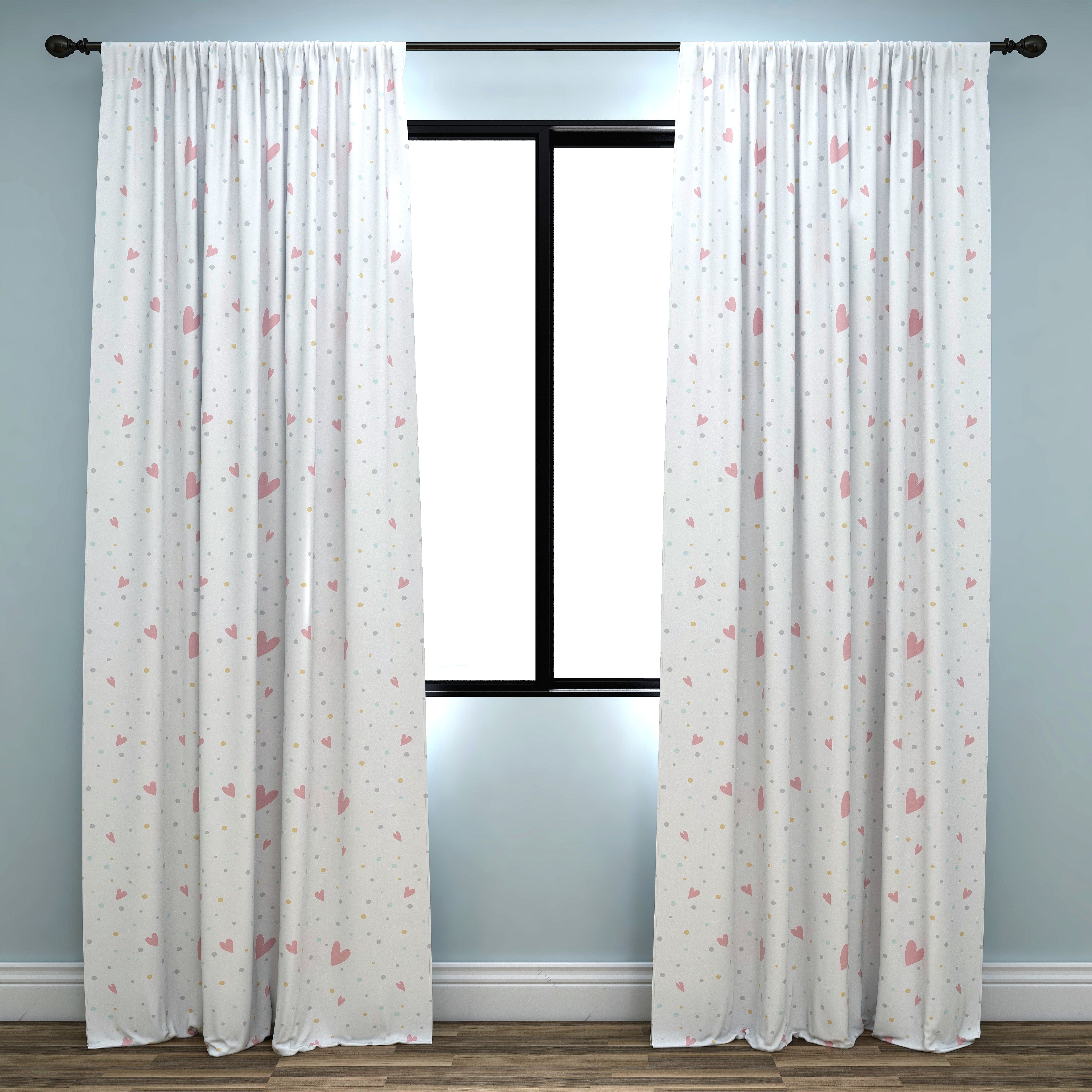 Kids & Nursery Blackout Curtains - Skipping Figures