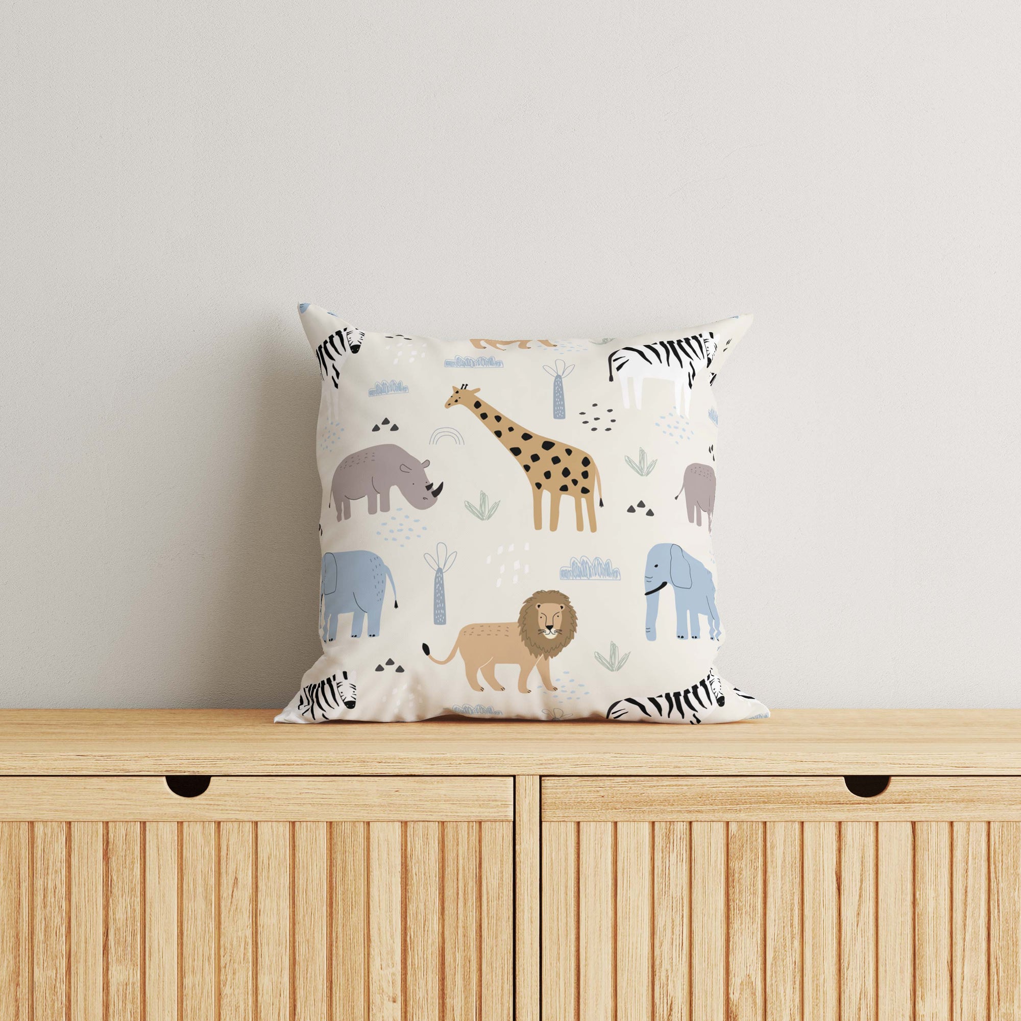 Animals Kids & Nursery Throw Pillow - Wild Voyage