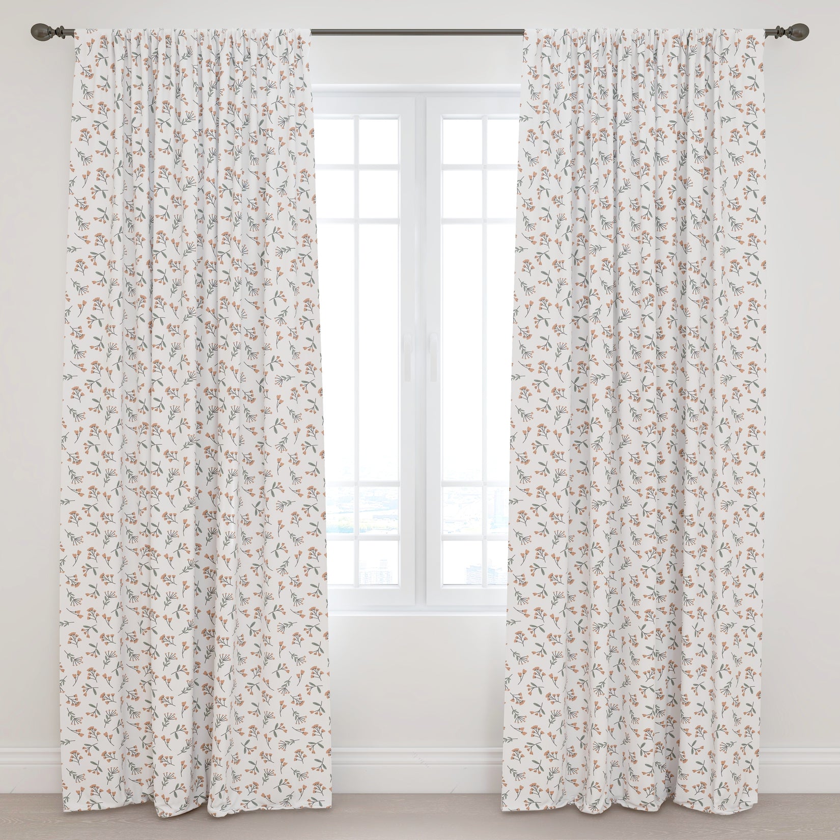 Floral Kids & Nursery Blackout Curtains - Bulby Blossoms